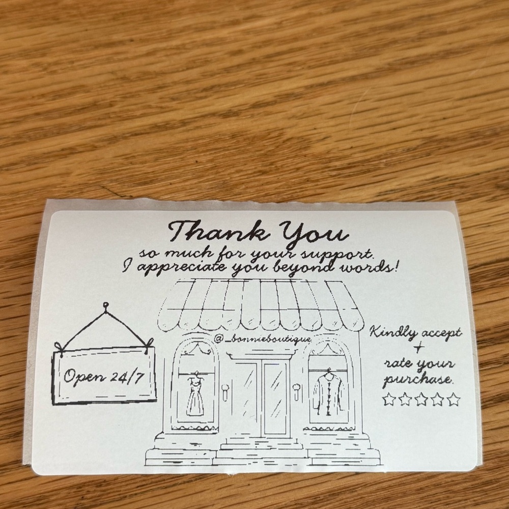BUY NOW 200 Custom Thank You‎ QR Stickers Mix & Match - Picture 15 of 15